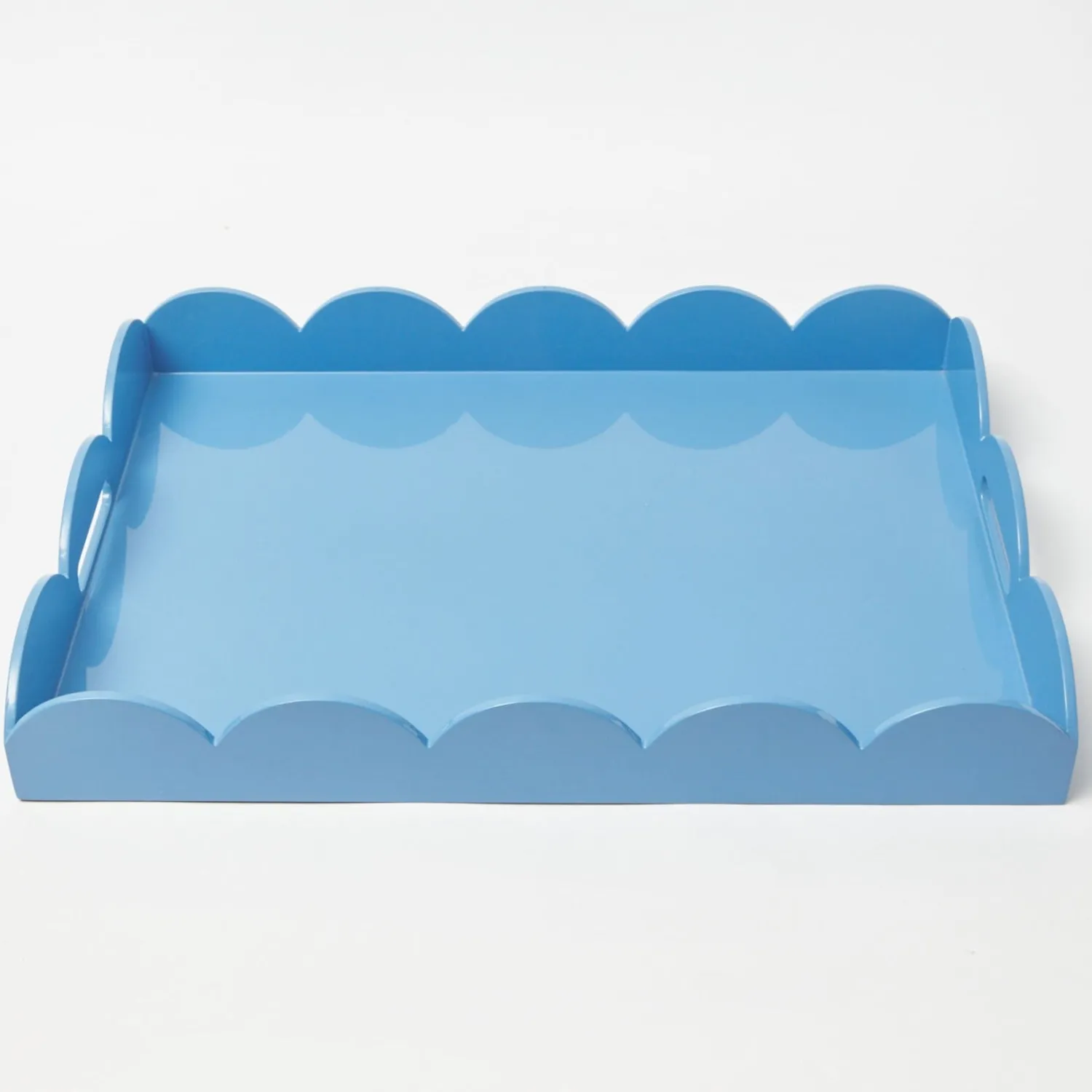 Mrs. Alice Blue Lacquer Trayscape< Trays | Mrs. Alice Monogram