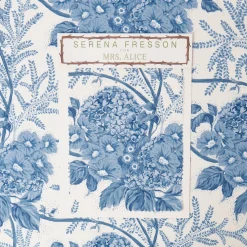 Mrs. Alice Blue Lady Isabella's Garden Fabric< Serena Fresson Fabrics