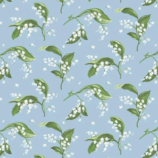 Mrs. Alice Blue Lily of the Valley Wallpaper< Serena Fresson Wallpapers