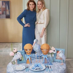 Mrs. Alice Blue Melamine Bamboo Starter Plates (Set of 4)< Starter Plates | Crockery Sets