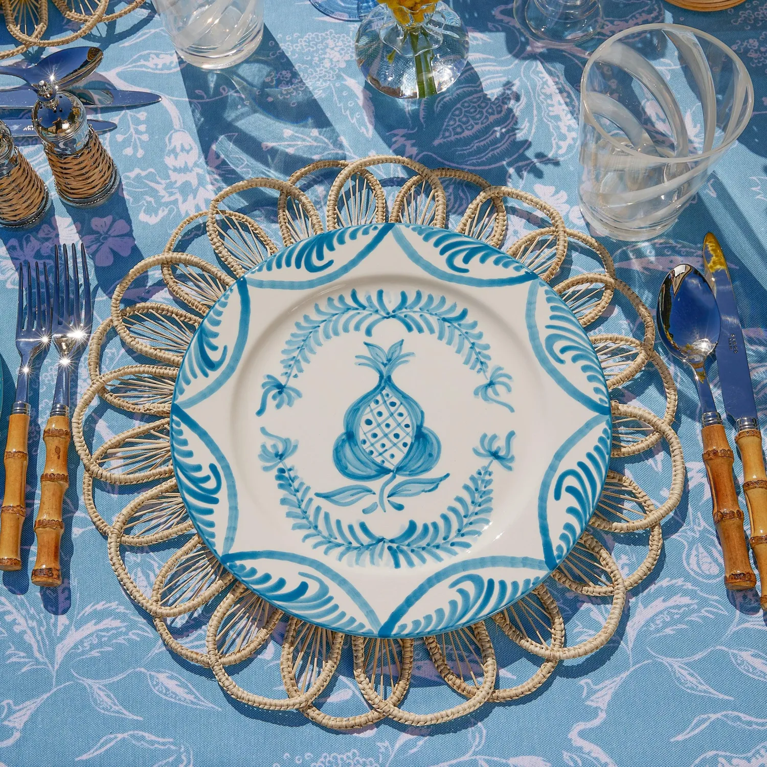 Mrs. Alice Blue Melograno Dinner & Starter Plates (Set of 8)< Crockery Sets