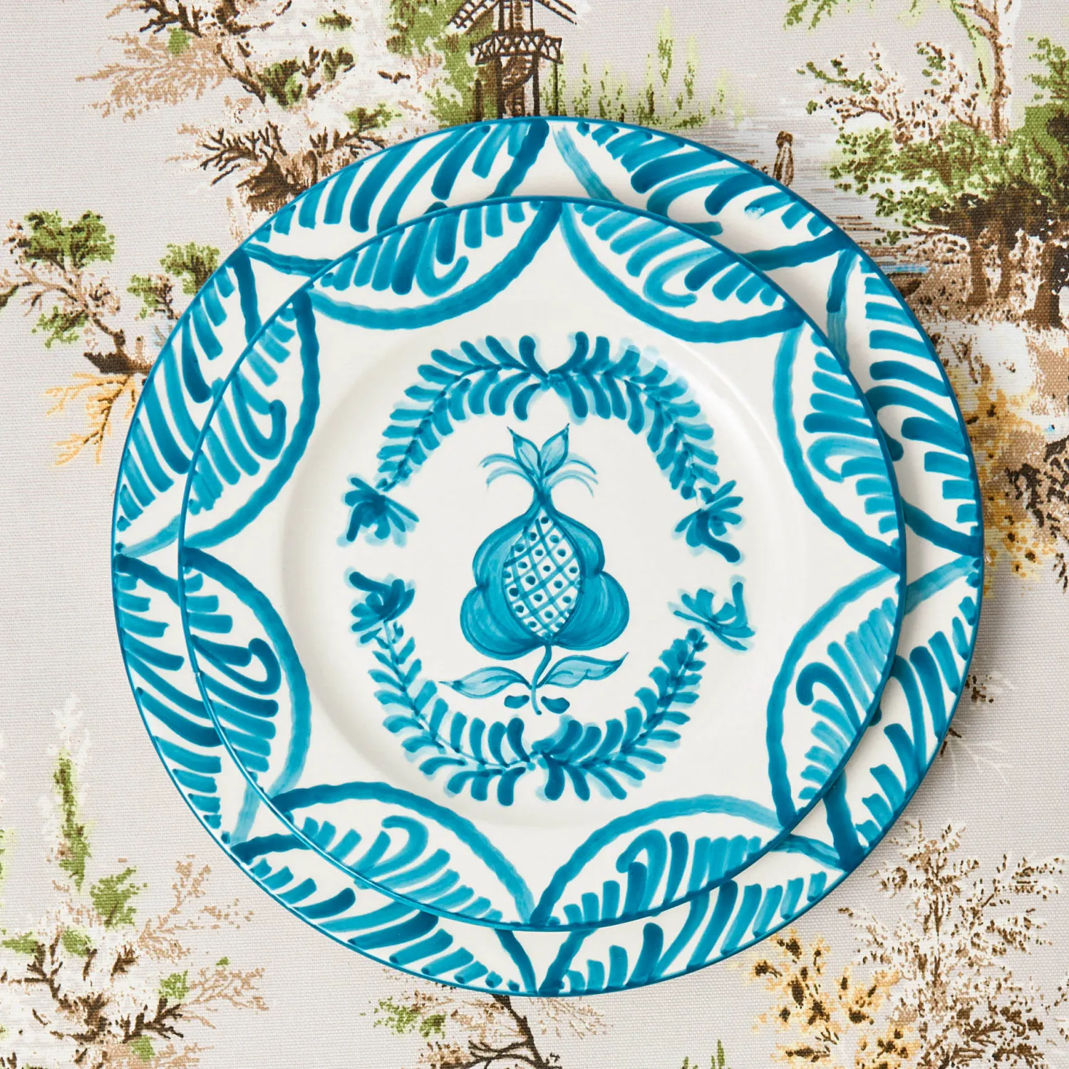 Mrs. Alice Blue Melograno Dinner & Starter Plates (Set of 8)< Crockery Sets