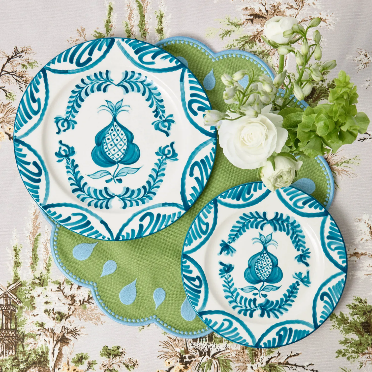Mrs. Alice Blue Melograno Dinner & Starter Plates (Set of 8)< Crockery Sets