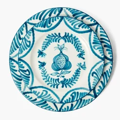 Mrs. Alice Blue Melograno Dinner & Starter Plates (Set of 8)< Crockery Sets