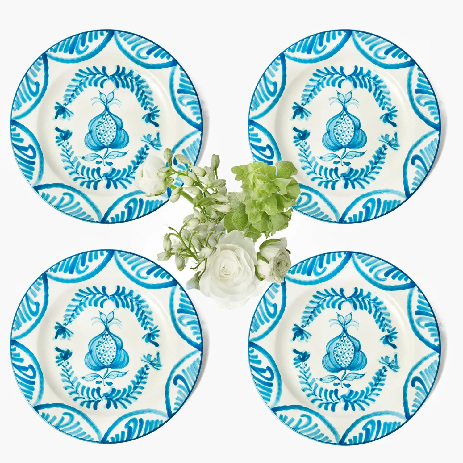 Mrs. Alice Blue Melograno Starter Plates (Set of 4)< Starter Plates | Crockery Sets