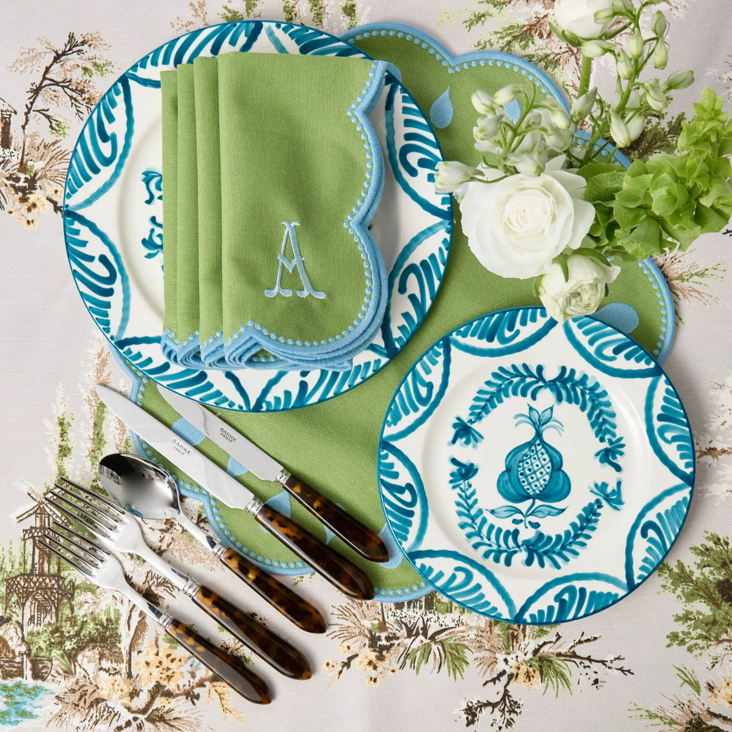 Mrs. Alice Blue Melograno Starter Plates (Set of 4)< Starter Plates | Crockery Sets