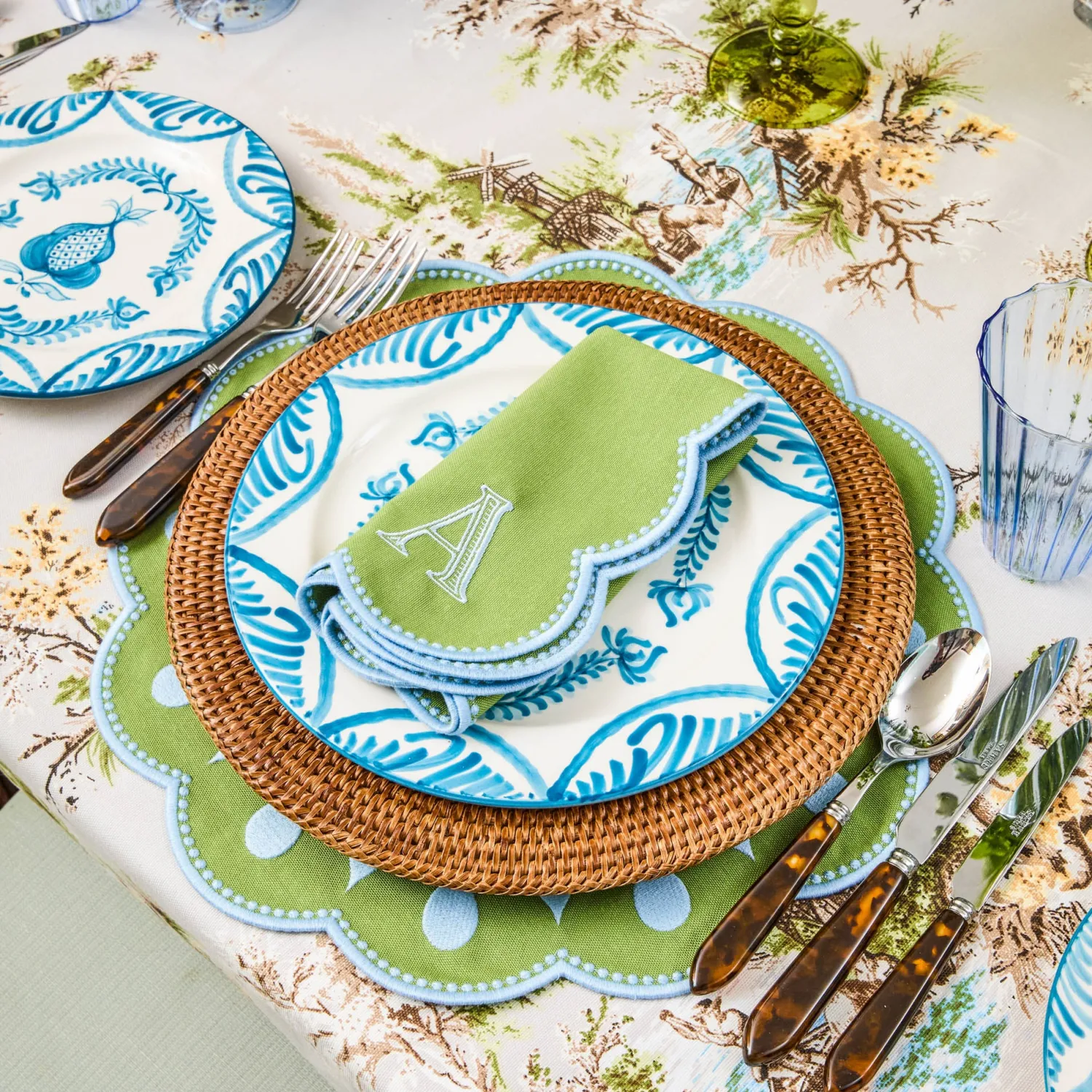 Mrs. Alice Blue Melograno Starter Plates (Set of 4)< Starter Plates | Crockery Sets