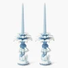 Mrs. Alice Blue Monkey Candle Holders (Pair)< Summer Candleware | Candle Holders
