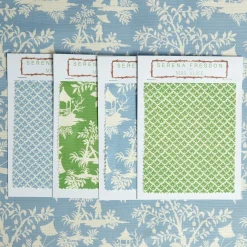 Mrs. Alice Blue Pagoda Garden Fabric< Serena Fresson Fabrics