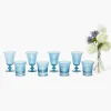 Mrs. Alice Blue Palm Glassware (Set of 8)< Summer Glassware | Glasses