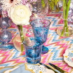 Mrs. Alice Blue Palm Glassware (Set of 8)< Summer Glassware | Glasses