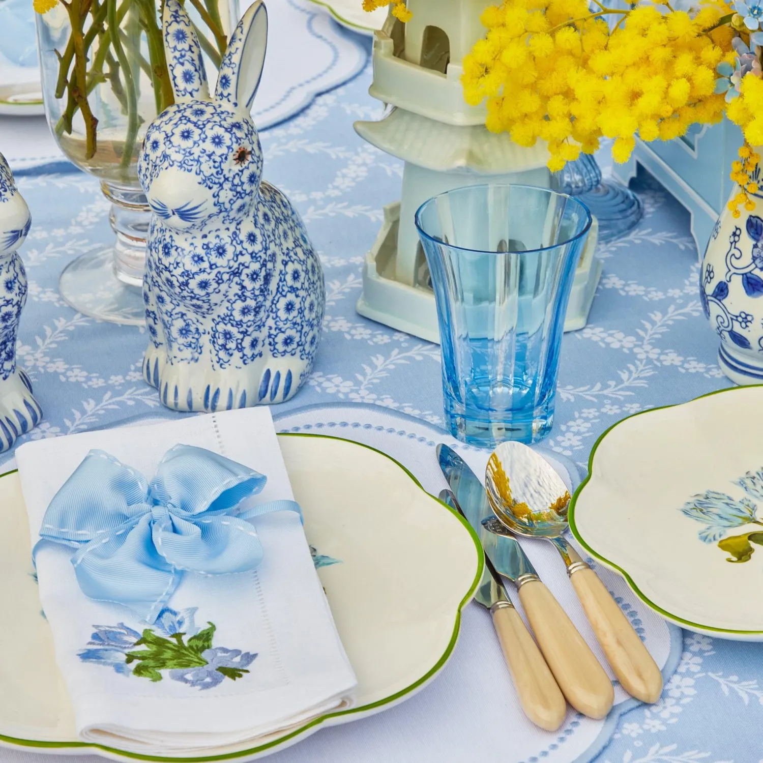 Mrs. Alice Blue Positano Glasses (Set of 4)< Glasses