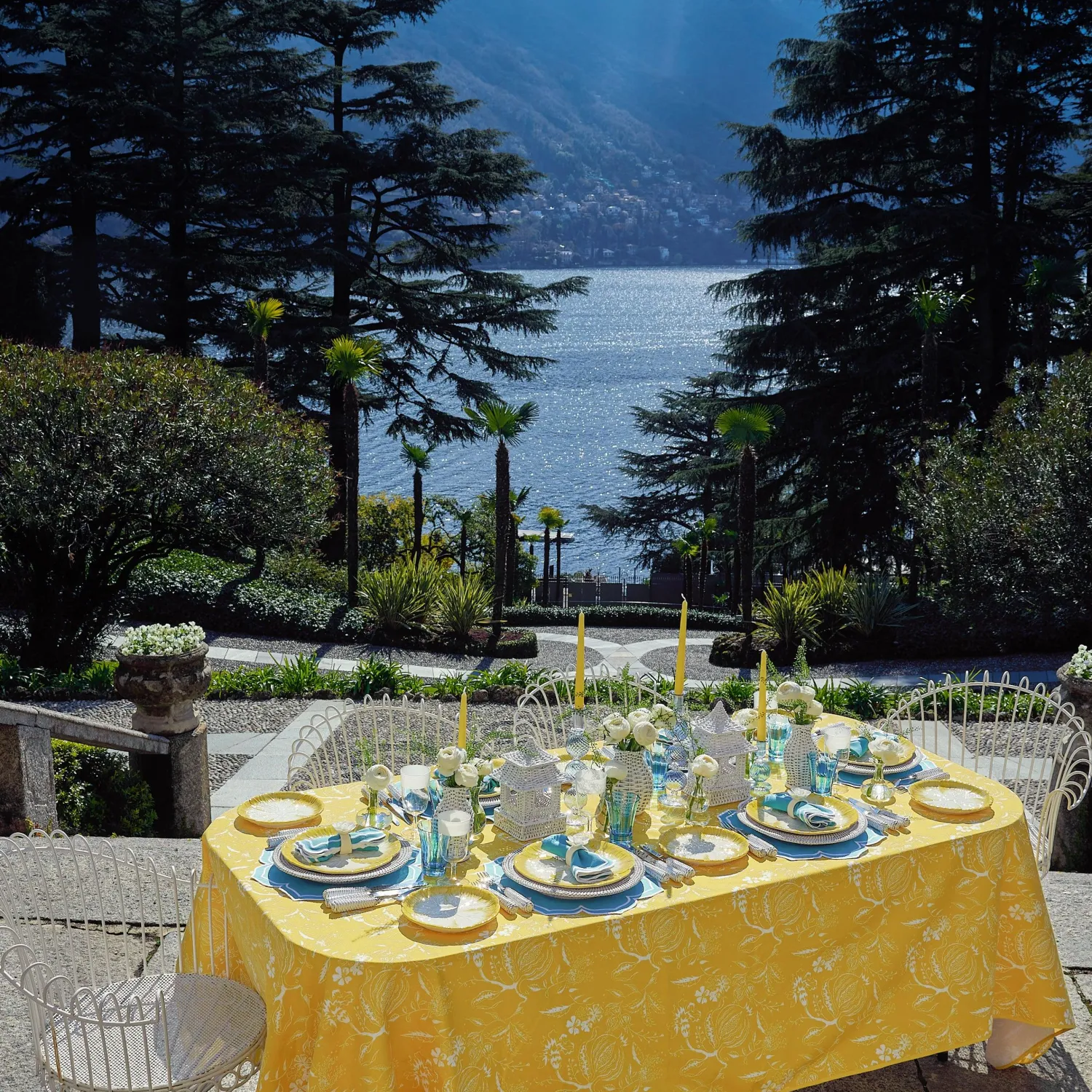 Mrs. Alice Blue Positano Glasses (Set of 4)< Glasses