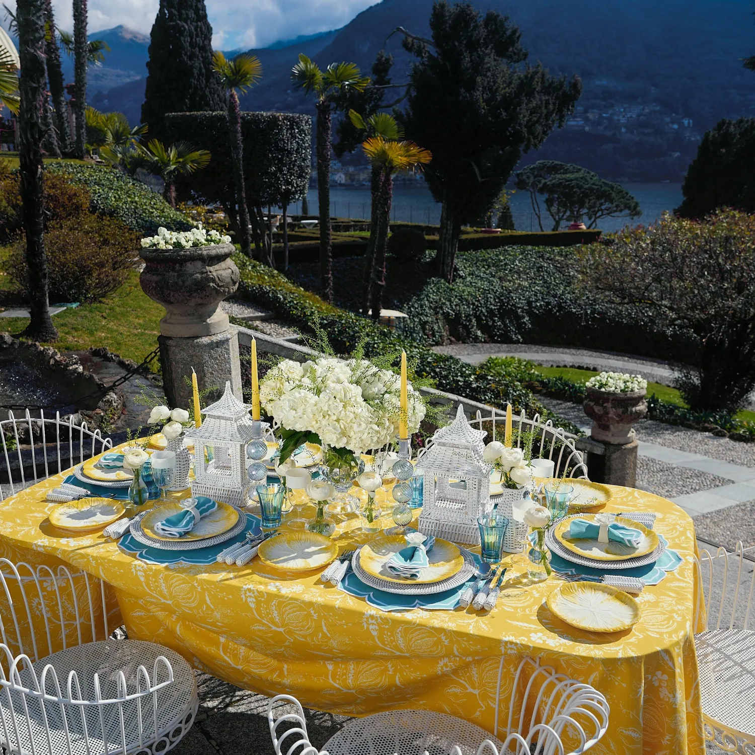 Mrs. Alice Blue Positano Glasses (Set of 4)< Glasses