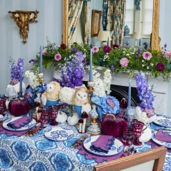 Mrs. Alice Blue Quatrefoil Starter Plate< Starter Plates