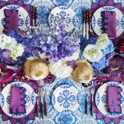 Mrs. Alice Blue Quatrefoil Starter Plate< Starter Plates