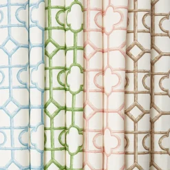 Mrs. Alice Blue Shaded Bamboo Fabric< Serena Fresson Fabrics