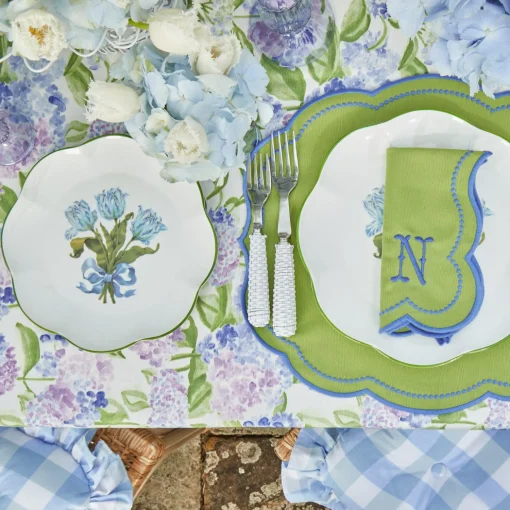 Mrs. Alice Blue Tulip Dinner & Starter Plates (Set of 8)< Summer Crockery | Crockery Sets