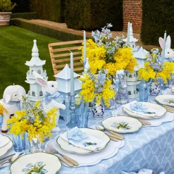 Mrs. Alice Blue Tulip Dinner & Starter Plates (Set of 8)< Summer Crockery | Crockery Sets