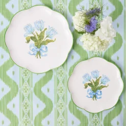 Mrs. Alice Blue Tulip Dinner & Starter Plates (Set of 8)< Summer Crockery | Crockery Sets