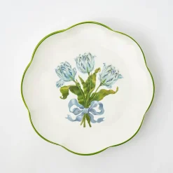 Mrs. Alice Blue Tulip Dinner & Starter Plates (Set of 8)< Summer Crockery | Crockery Sets