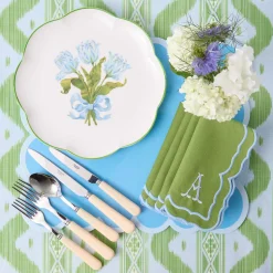 Mrs. Alice Blue Tulip Dinner & Starter Plates (Set of 8)< Summer Crockery | Crockery Sets