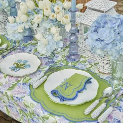 Mrs. Alice Blue Tulip Dinner & Starter Plates (Set of 8)< Summer Crockery | Crockery Sets