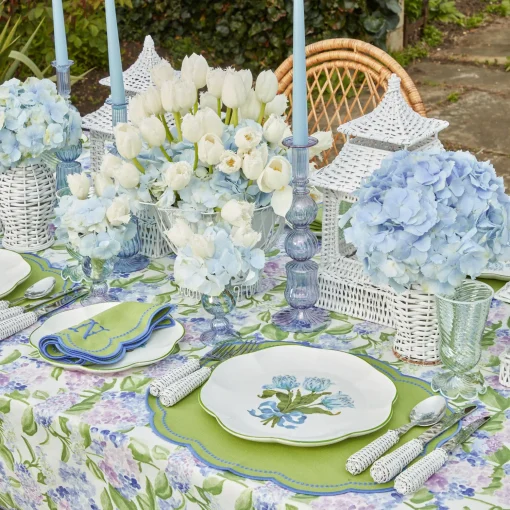 Mrs. Alice Blue Tulip Dinner Plates (Set of 4)< Summer Crockery | Dinner Plates
