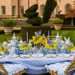 Mrs. Alice Blue Tulip Dinner Plates (Set of 4)< Summer Crockery | Dinner Plates