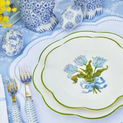 Mrs. Alice Blue Tulip Starter Plates (Set of 4)< Summer Crockery | Starter Plates
