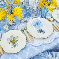 Mrs. Alice Blue Tulip Starter Plates (Set of 4)< Summer Crockery | Starter Plates