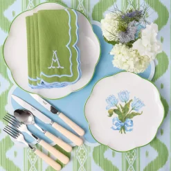 Mrs. Alice Blue Tulip Starter Plates (Set of 4)< Summer Crockery | Starter Plates