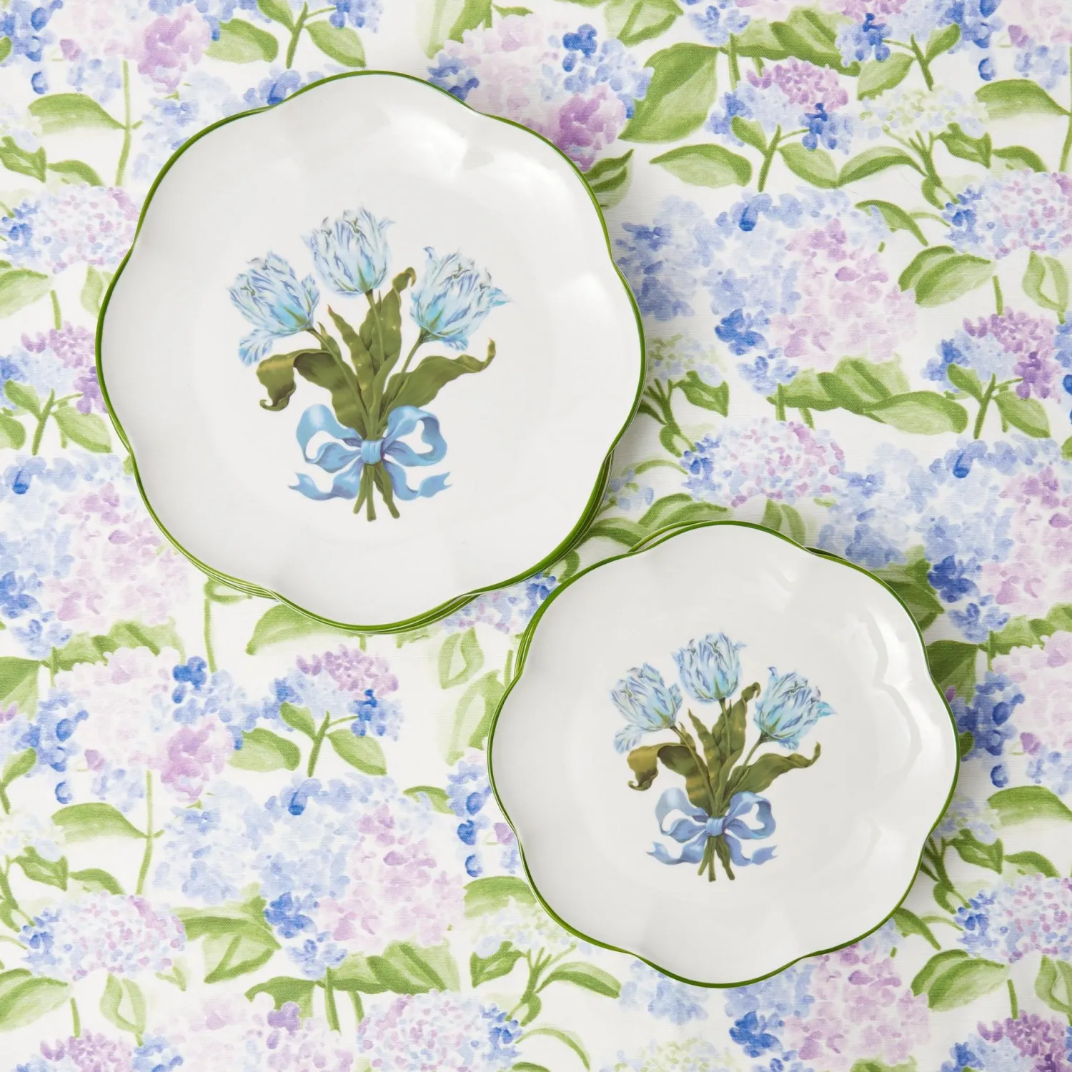 Mrs. Alice Blue Tulip Starter Plates (Set of 4)< Summer Crockery | Starter Plates
