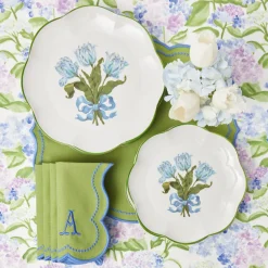 Mrs. Alice Blue Tulip Starter Plates (Set of 4)< Summer Crockery | Starter Plates