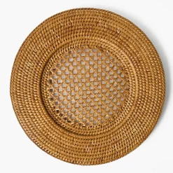 Mrs. Alice Brown Rattan Charger Plates (Set of 4)< Summer Table Linen | Placemats