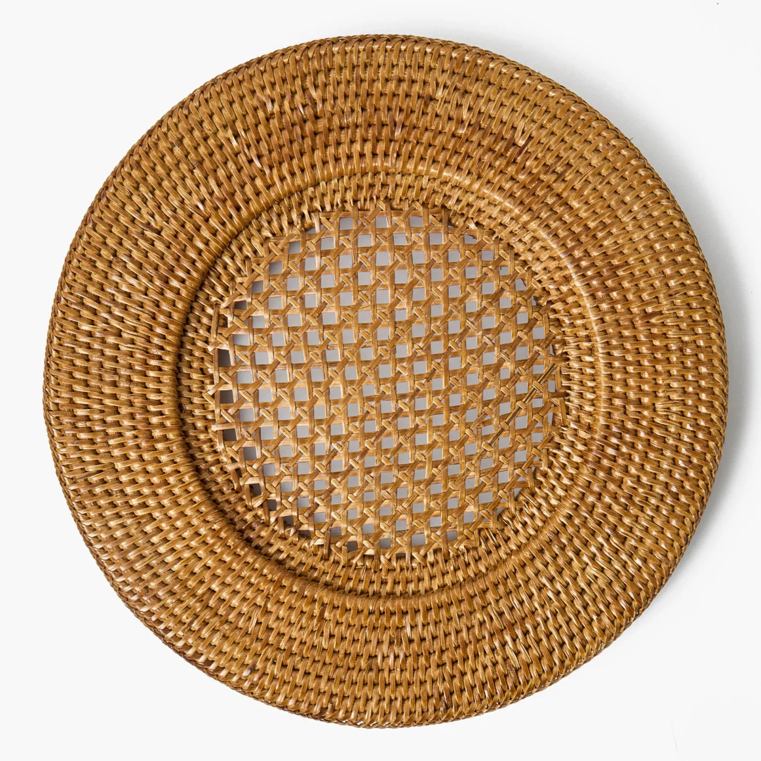 Mrs. Alice Brown Rattan Charger Plates (Set of 4)< Summer Table Linen | Placemats