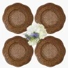 Mrs. Alice Brown Scalloped Rattan Charger Plates (Set of 4)< Summer Table Linen | Placemats