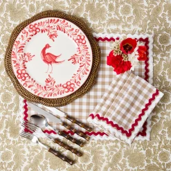 Mrs. Alice Brown Scalloped Rattan Charger Plates (Set of 4)< Summer Table Linen | Placemats