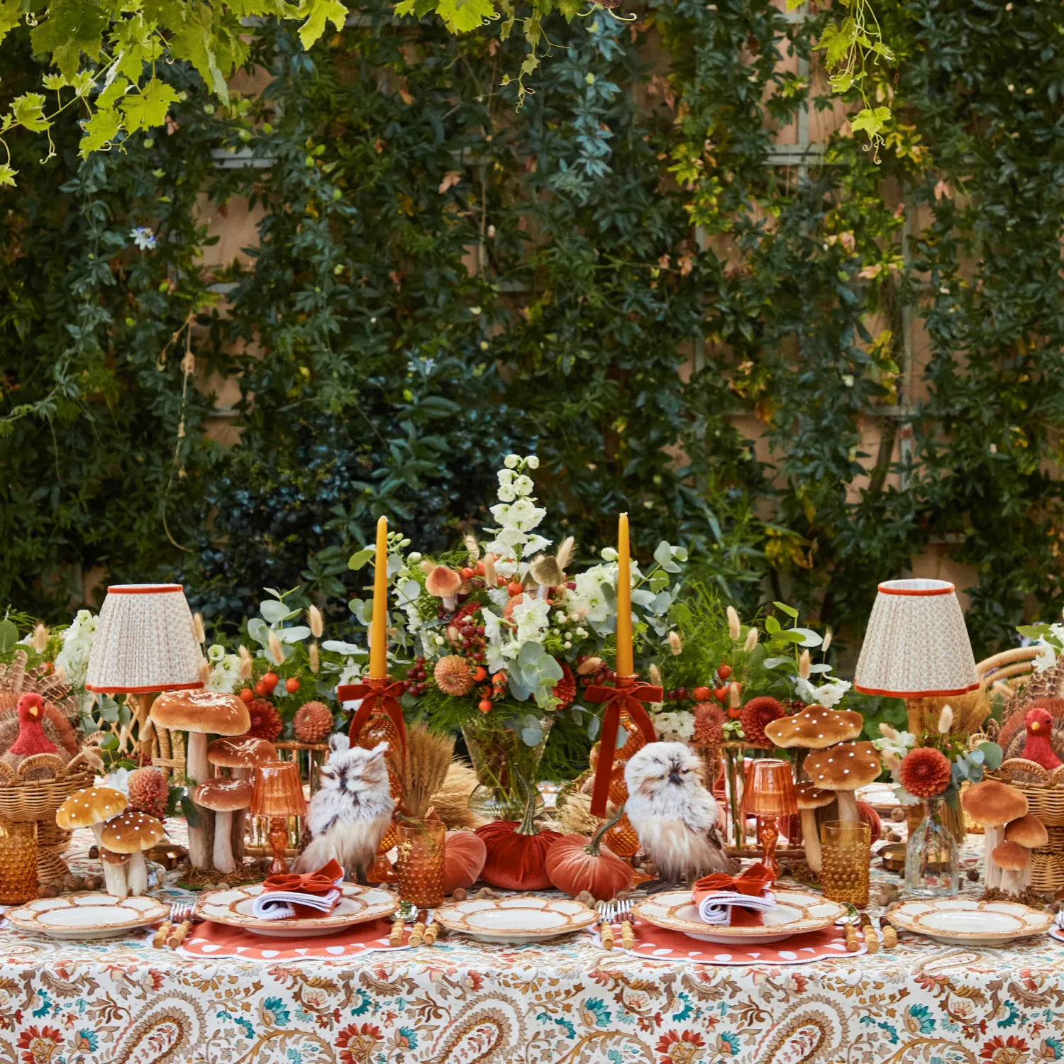 Mrs. Alice Burnt Orange Napkin Bows (Set of 4)< Napkin Rings & Bows