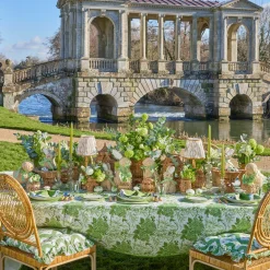 Mrs. Alice Camille Olive Candle Holder (Pair)< Summer Glassware | Summer Candleware