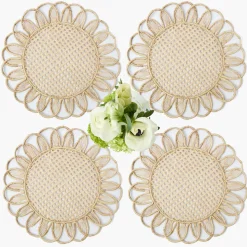 Mrs. Alice Cara Woven Placemats (Set of 4)< Placemats