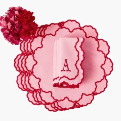 Mrs. Alice Carolina Pink Napkins (Set of 4)< Napkins | Mrs. Alice Monogram