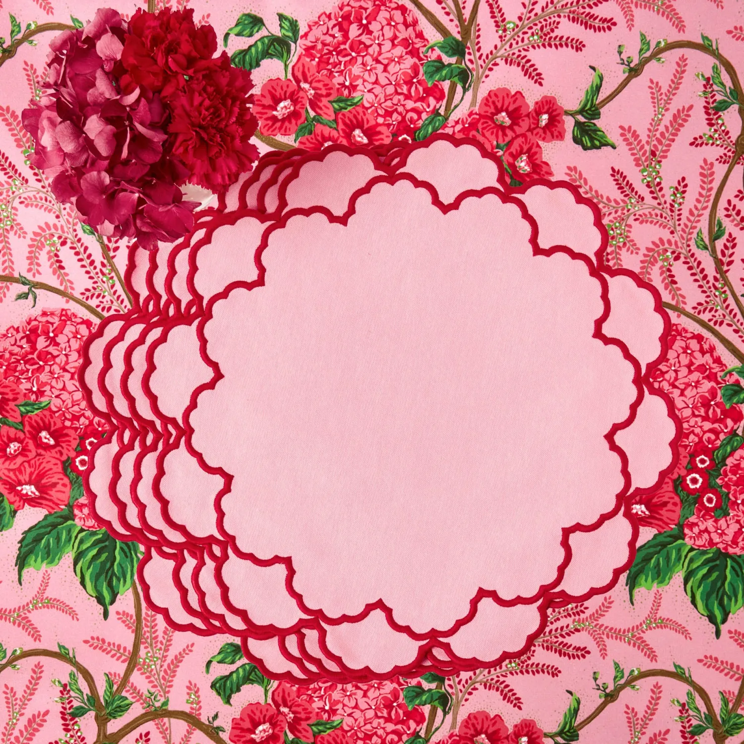 Mrs. Alice Carolina Pink Placemats (Set of 4)< Placemats | For Her