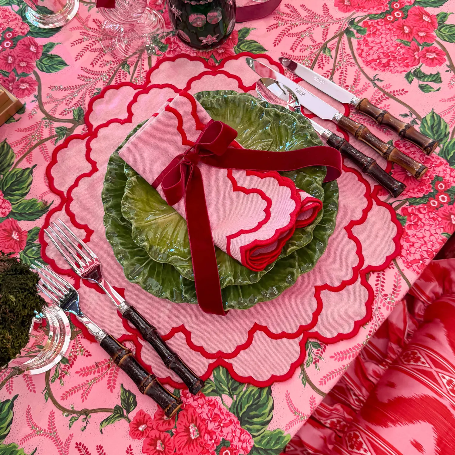 Mrs. Alice Carolina Pink Placemats (Set of 4)< Placemats | For Her