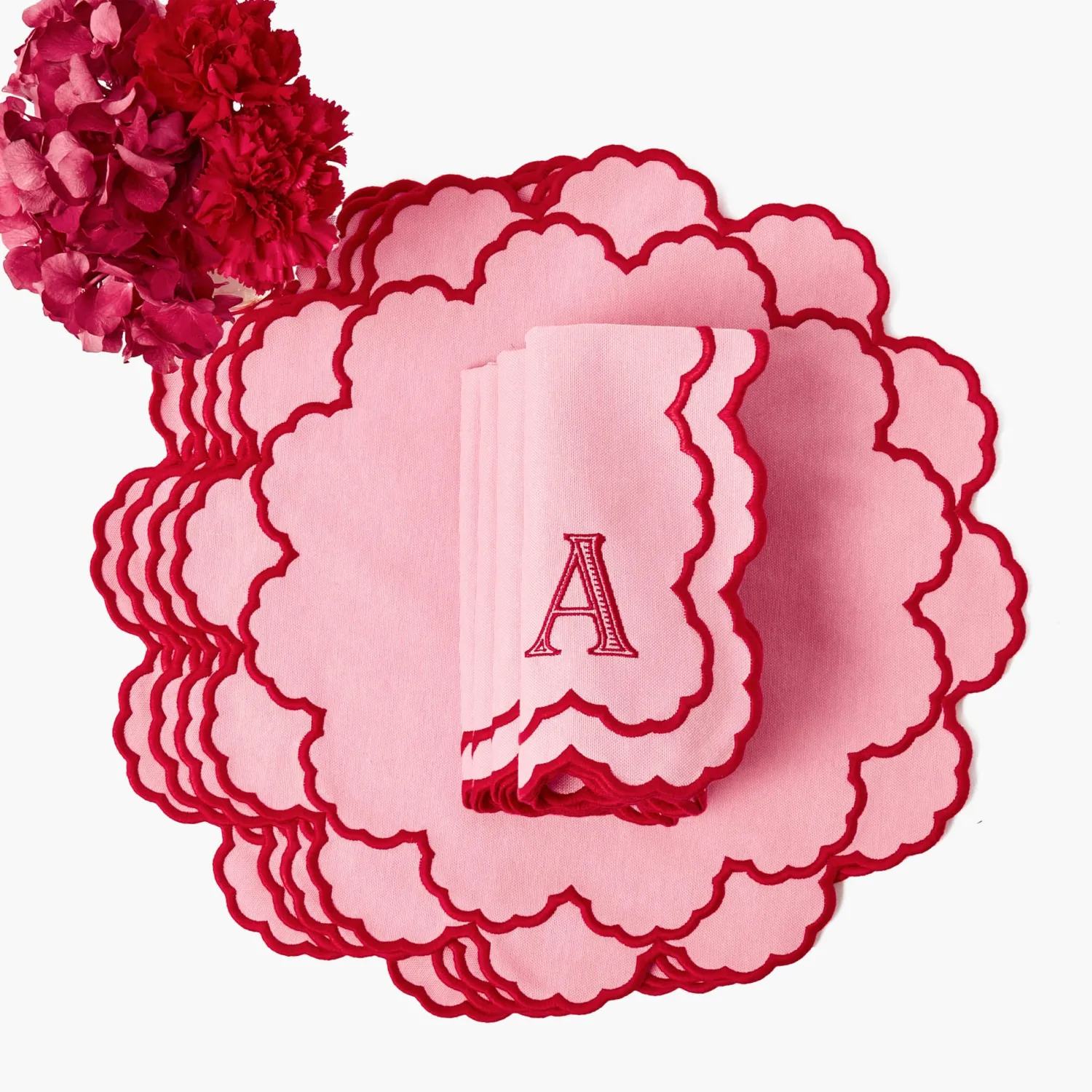Mrs. Alice Carolina Pink Placemats (Set of 4)< Placemats | For Her