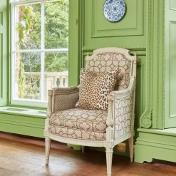 Mrs. Alice Chestnut Brown Leopard Fabric< Serena Fresson Fabrics