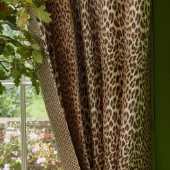 Mrs. Alice Chestnut Brown Leopard Fabric< Serena Fresson Fabrics