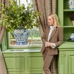 Mrs. Alice Chestnut Brown Leopard Fabric< Serena Fresson Fabrics