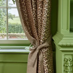 Mrs. Alice Chestnut Brown Leopard Fabric< Serena Fresson Fabrics