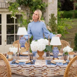 Mrs. Alice Chinoiserie Rechargeable Lamp< Rechargeable Table Lamps | Lamp Stands